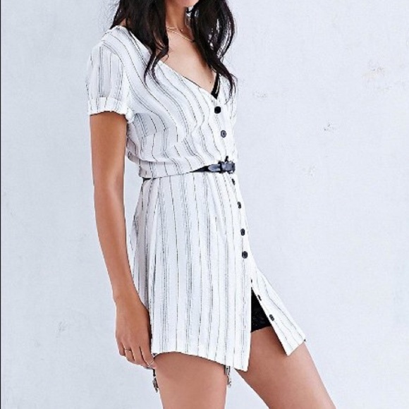Urban Outfitters Dresses & Skirts - BDG Crepe Stripe Button Front Dress